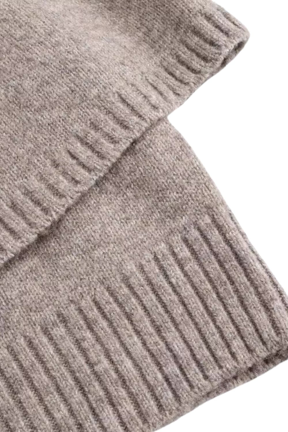 Dextra - Women's round neck cape vest with casual style