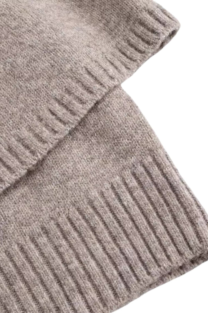 Dextra - Women's round neck cape vest with casual style