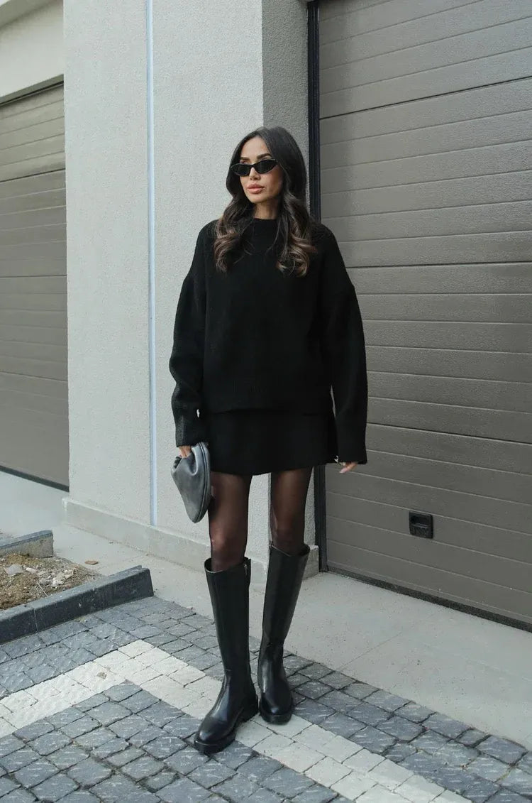 Quentin - Knit Suit (Top + Skirt)