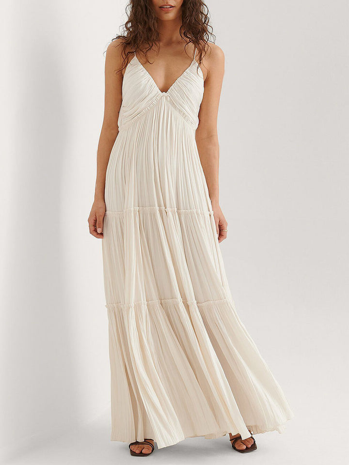 Alette - Pleated Maxi Dress