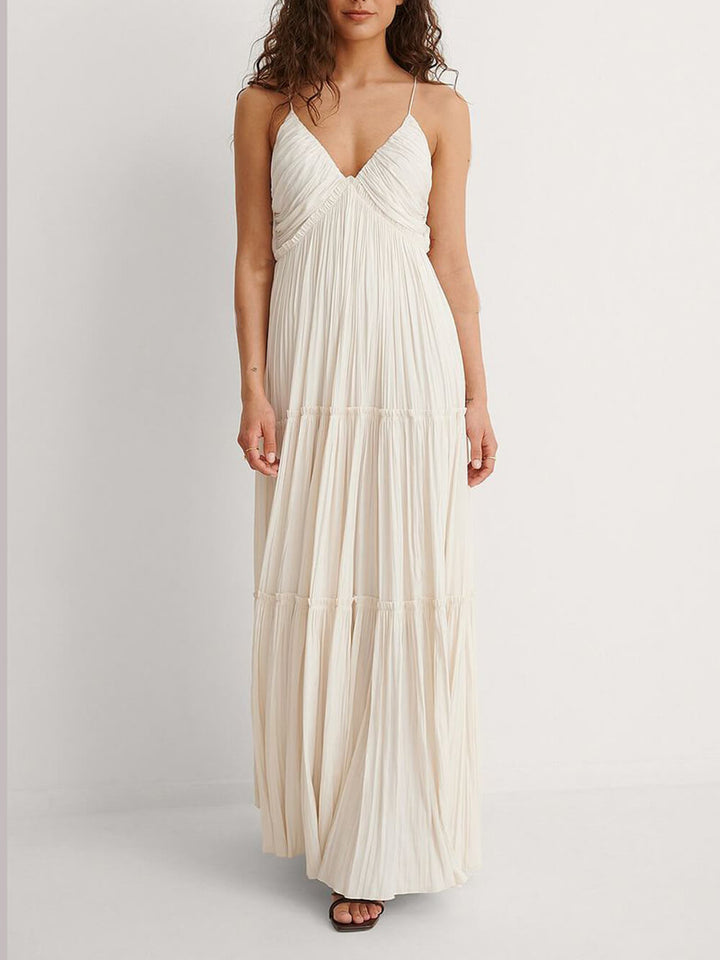 Alette - Pleated Maxi Dress