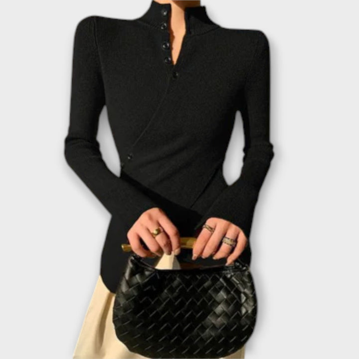 Ariyah – Elegant slim fit knitted sweater