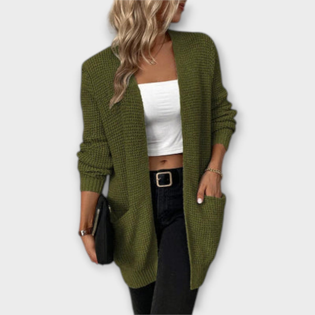 Ada - Casual knitted cardigan with pockets