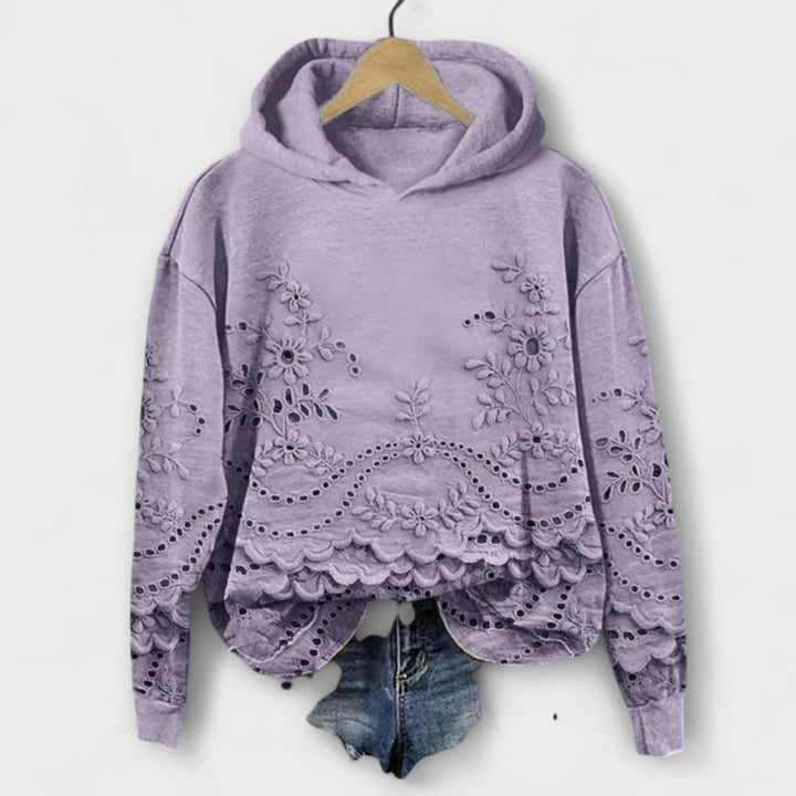 Kyra – Vintage Hoodie Mit Blumenprint