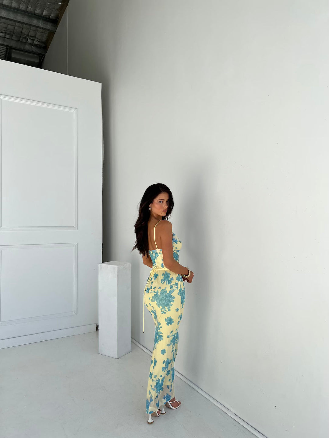 Jaylina - Sleeveless Floral Maxi Dress