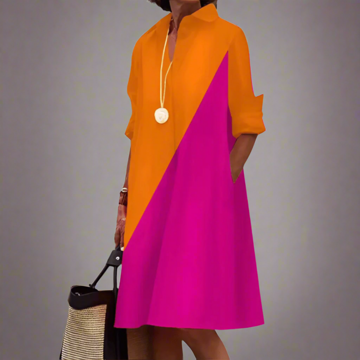 Veyrisse - Casual and Elegant Polo Dress