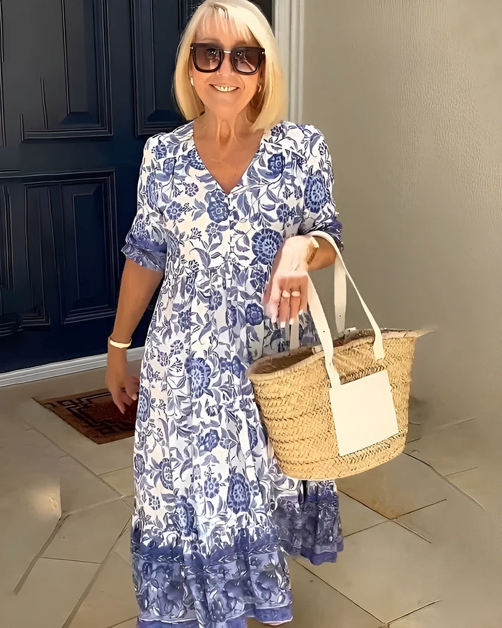 Jeslina -  Elegant Floral Dress