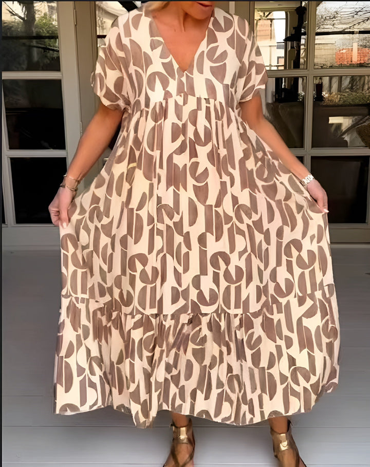 Veylia -  Fluid Dress with V-Neck