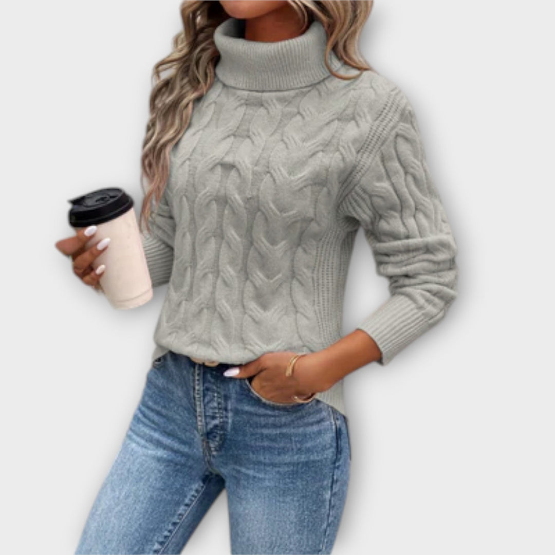 Maisie – Elegant knitted turtleneck sweater