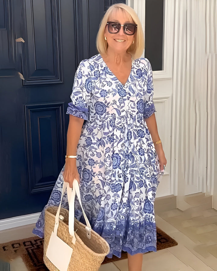 Jeslina -  Elegant Floral Dress