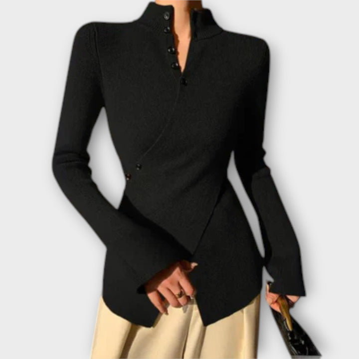 Ariyah – Elegant slim fit knitted sweater