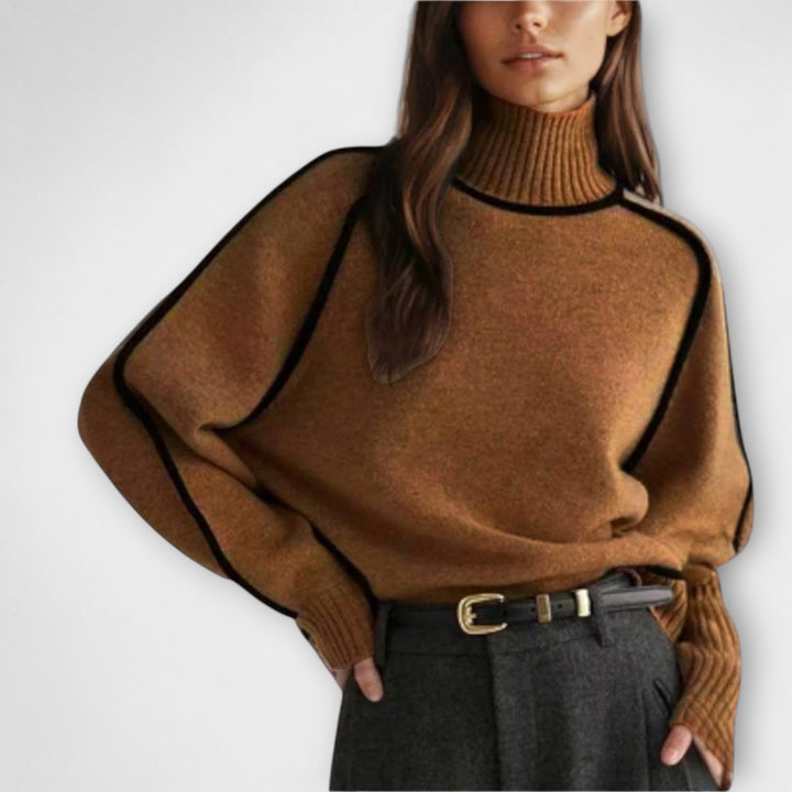 Violet - Soft & elegant turtleneck sweater