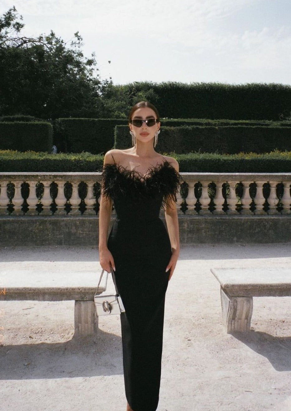 Jovie - Luxurious Feather Dress