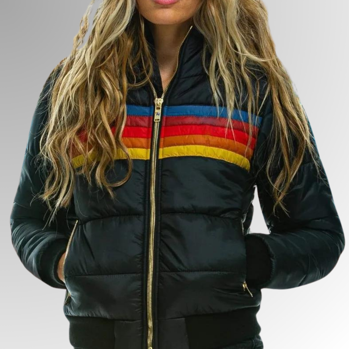 Audrina - Women's jacket with waterproof fabric, hood and fitted fit