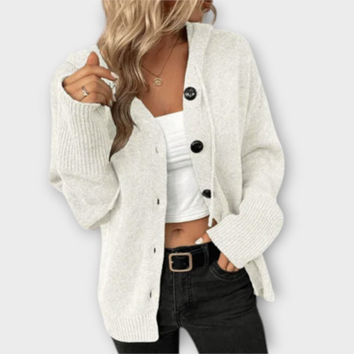 Aria - Knitted cardigan with buttons