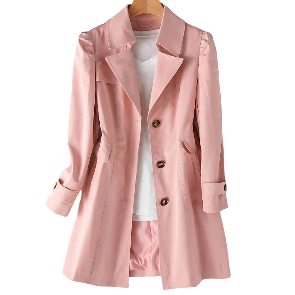 Celestine -  Women's Trench Coat  Lightweight Trench Coat with an Elegant Cut and Feminine Line