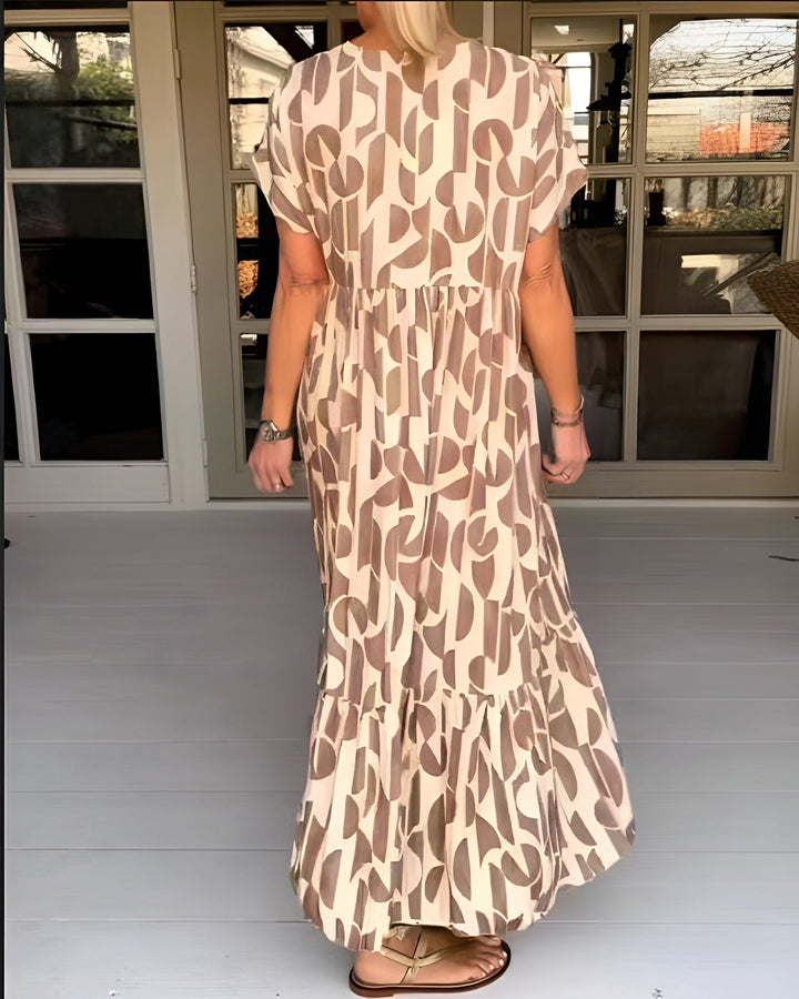 Veylia -  Fluid Dress with V-Neck