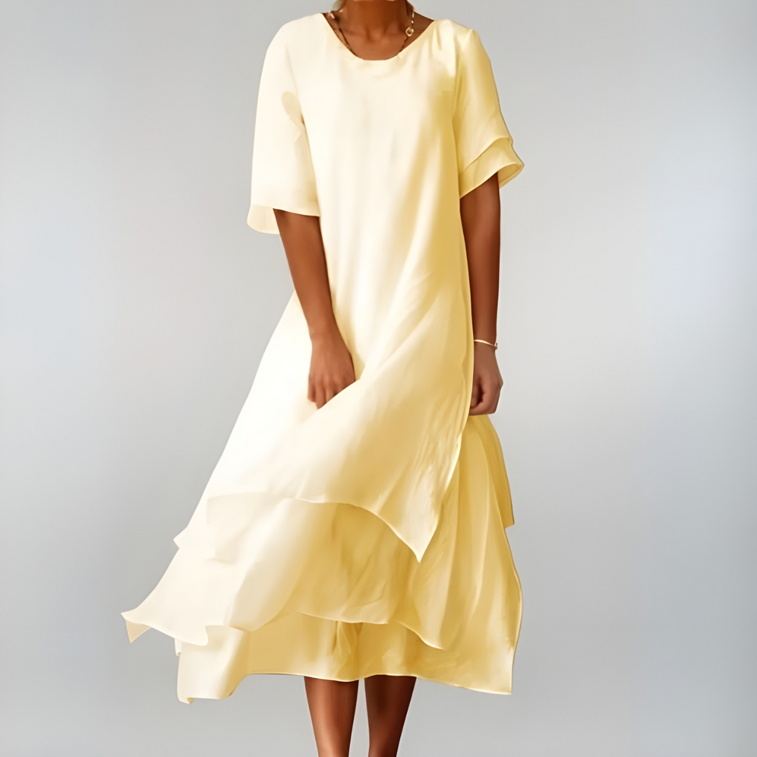 Tahlissea -  Lightweight and Elegant Cotton Maxi Dress
