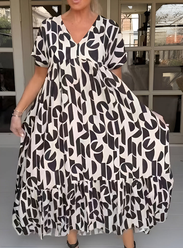 Veylia -  Fluid Dress with V-Neck