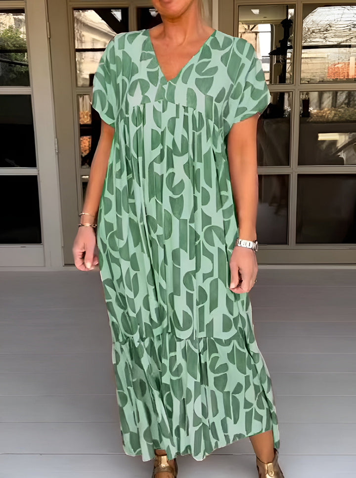 Veylia -  Fluid Dress with V-Neck