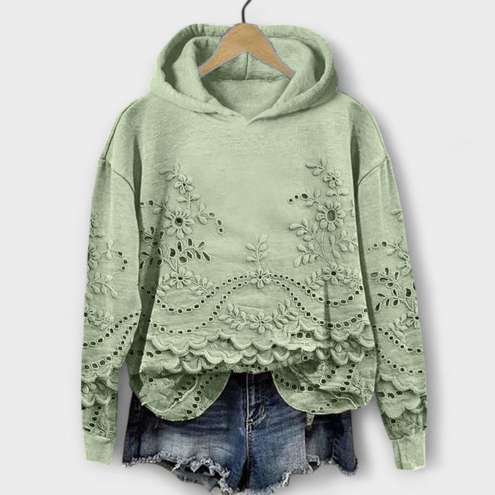 Kyra – Vintage Hoodie Mit Blumenprint