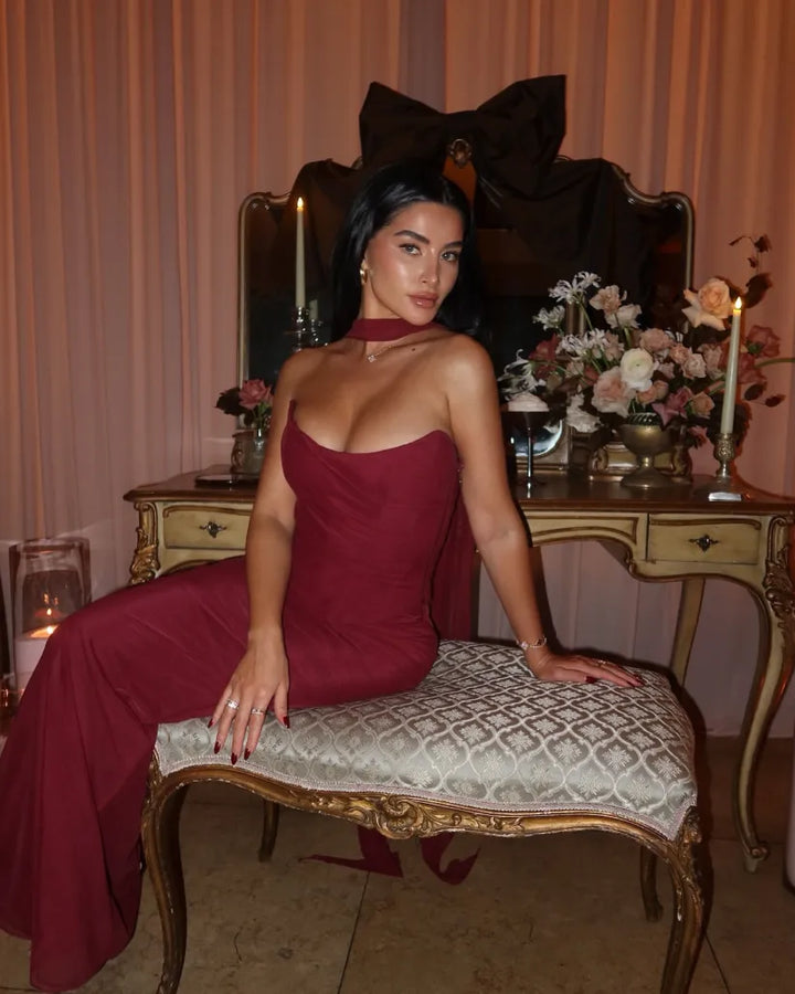 Kinsley - Strapless Bodycon Maxi Dress