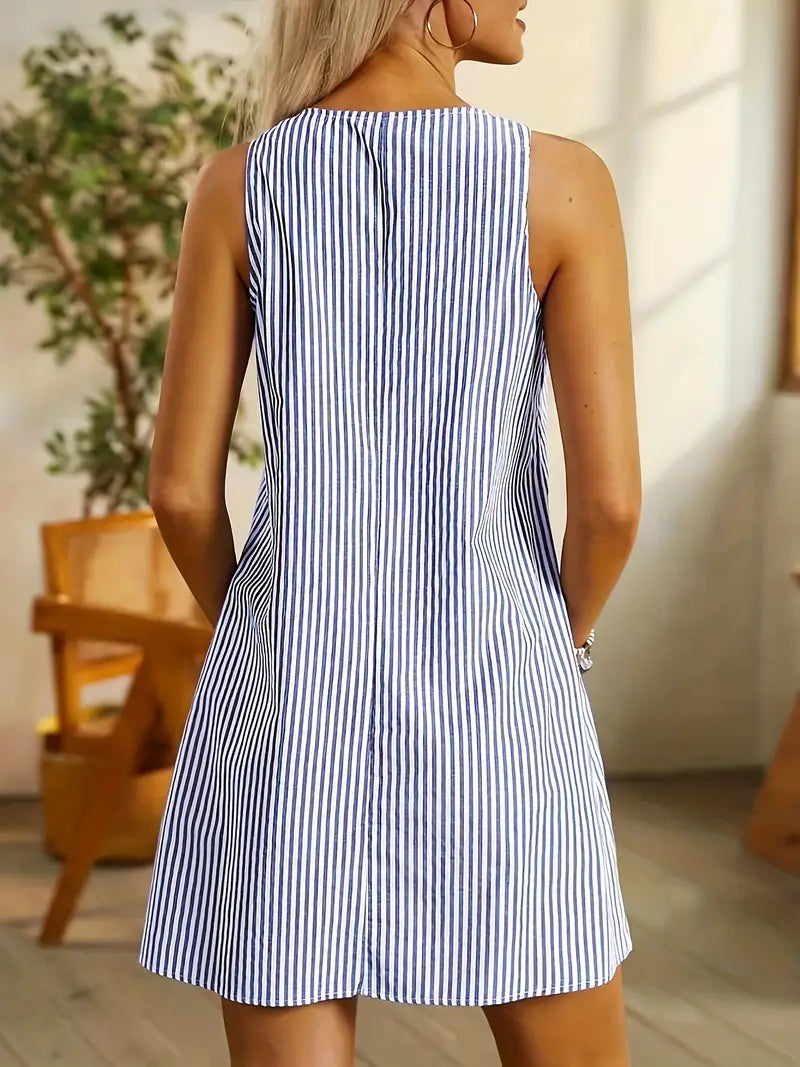 Faylene - Short Striped and Lightweight Dress
