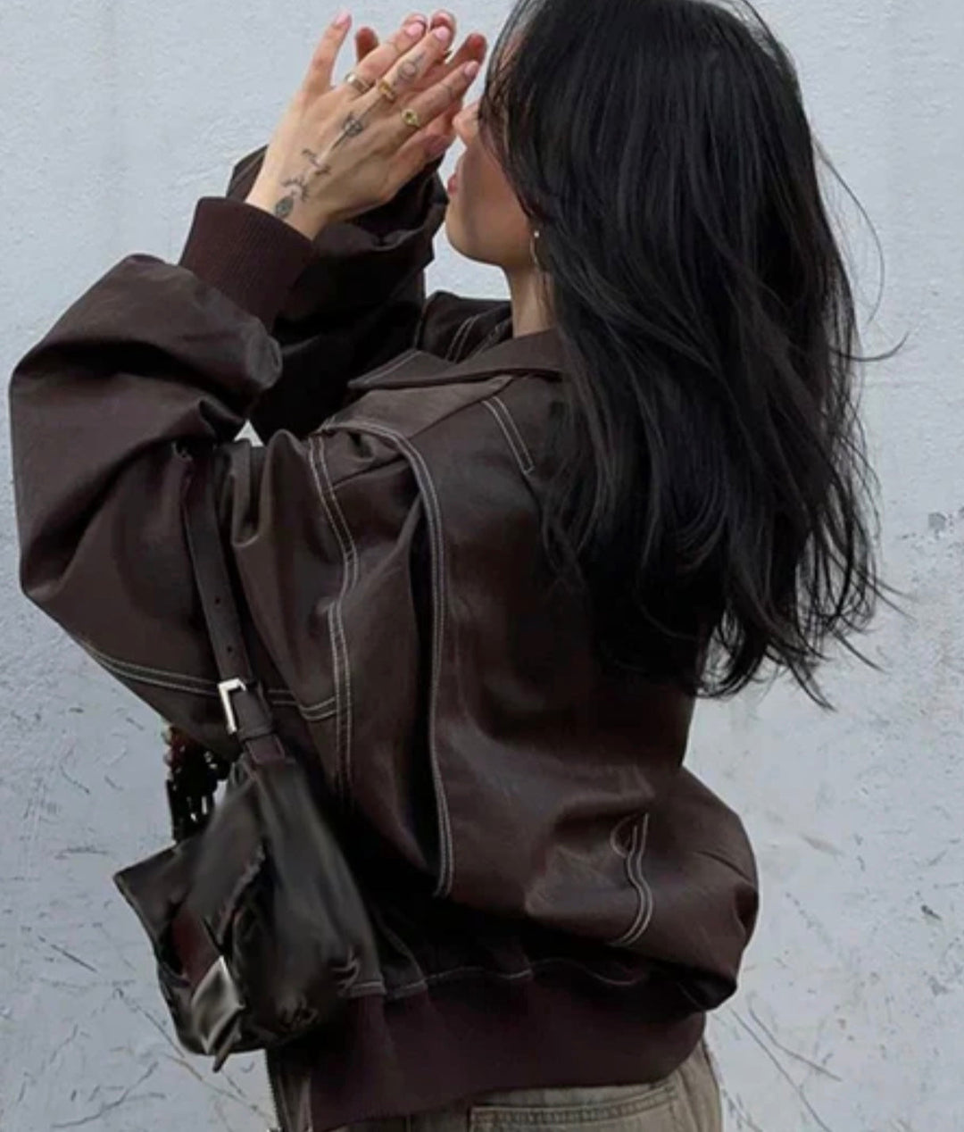 Callidora - Brown leather jacket