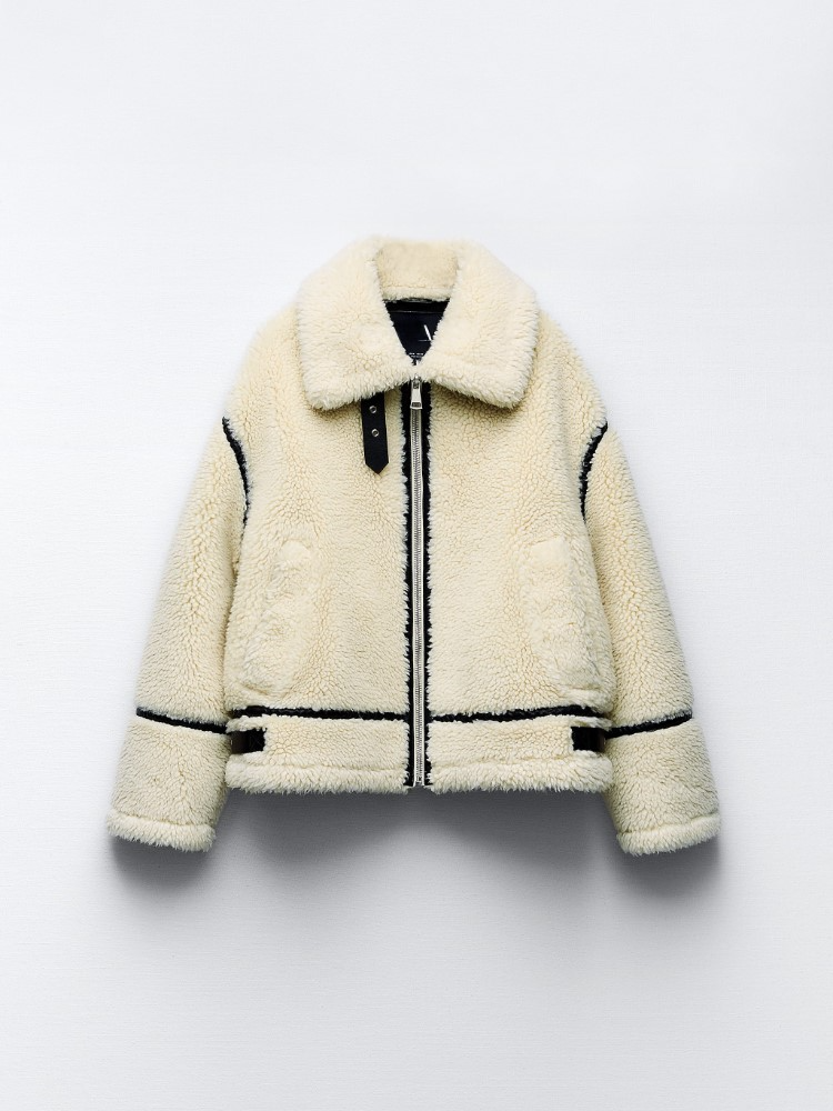 Evadne - Women's teddy coat with an oversized fit and fluffy fabric