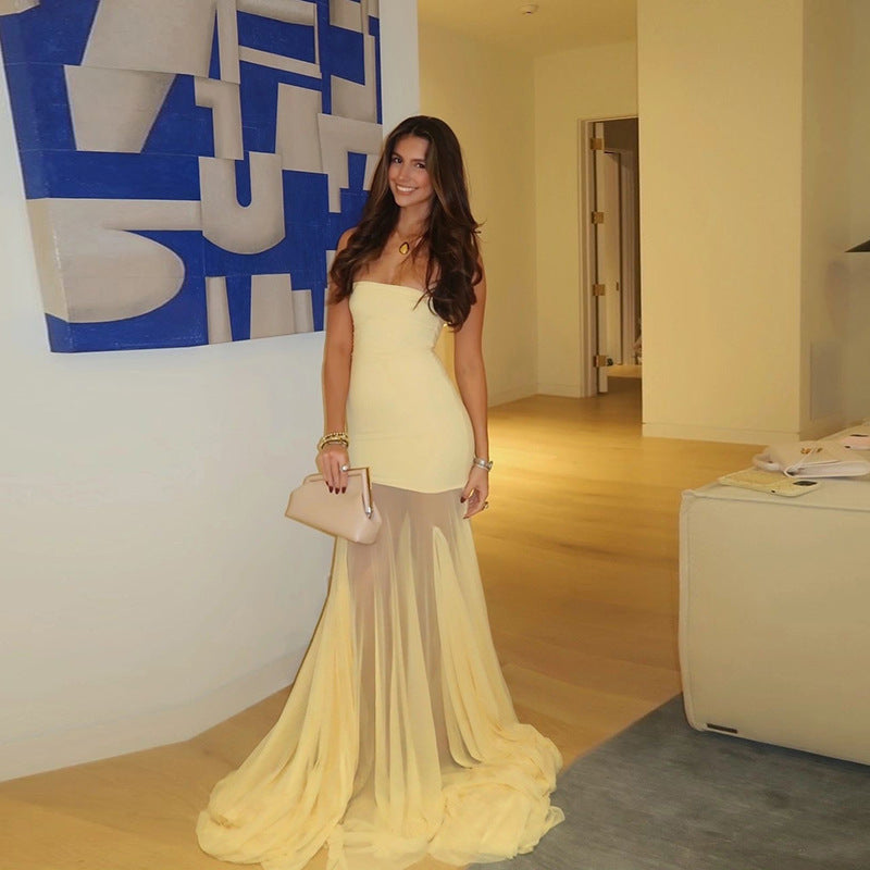 Giselle - Slim Bustier Maxi Dress