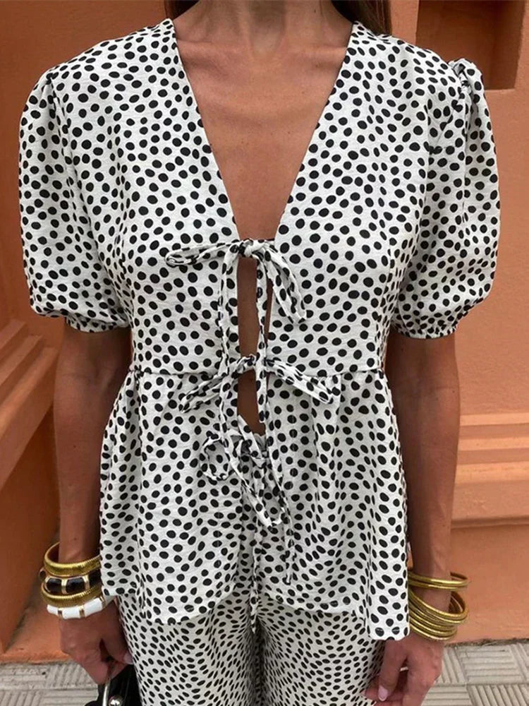 Caerina - Printed Casual Set