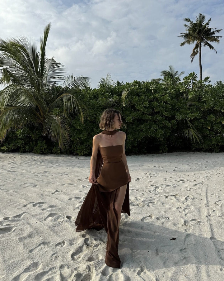 Hyacinth - Asymmetrical Maxi Dress