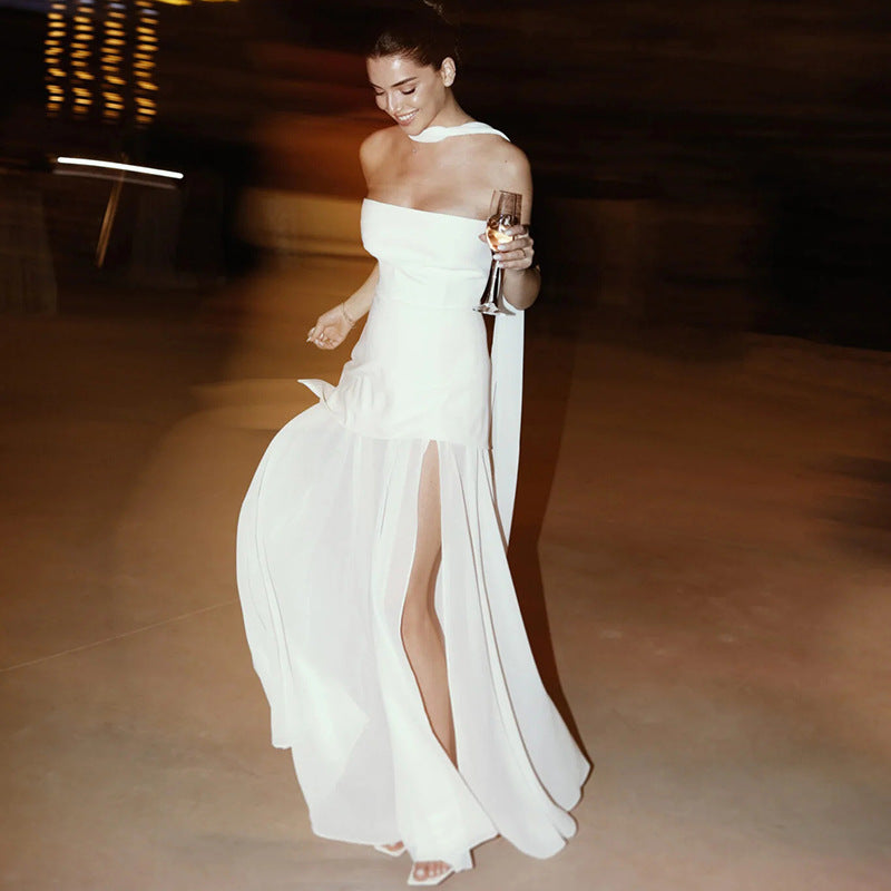 Hyacinth - Asymmetrical Maxi Dress