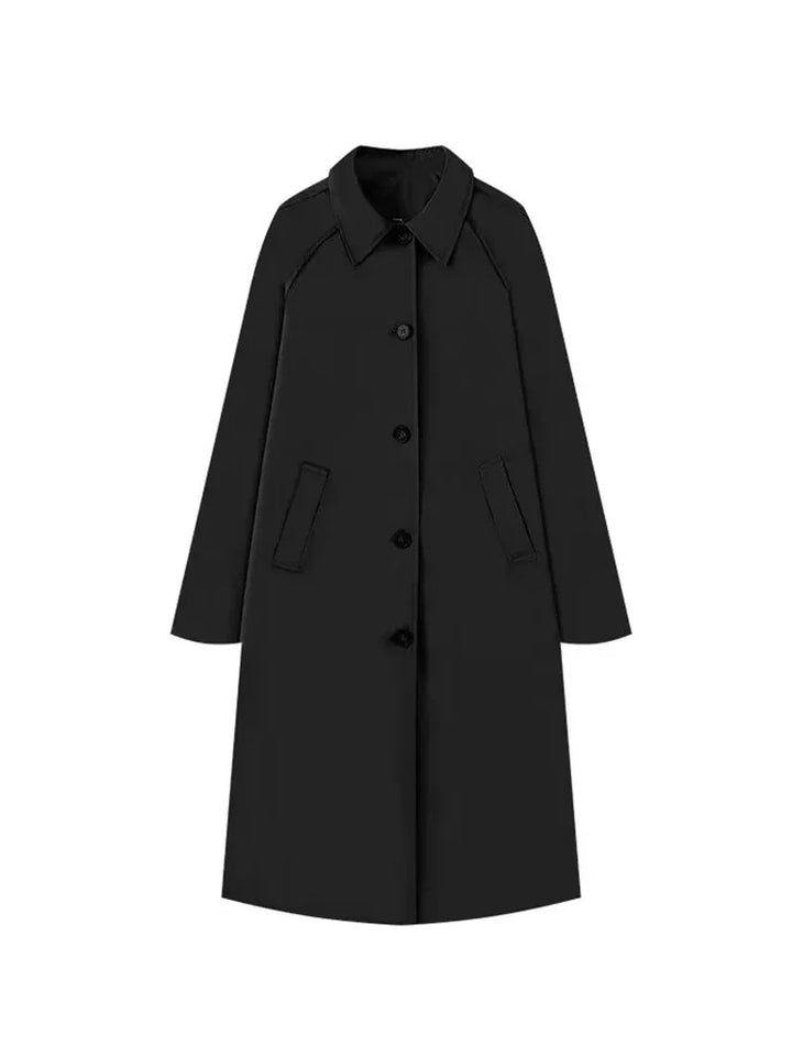 Avelisse -  Timeless Spring Coat with Subtle Checked Lining