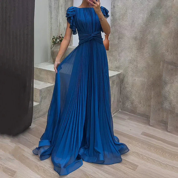 Katriel - Pleated Evening Gown