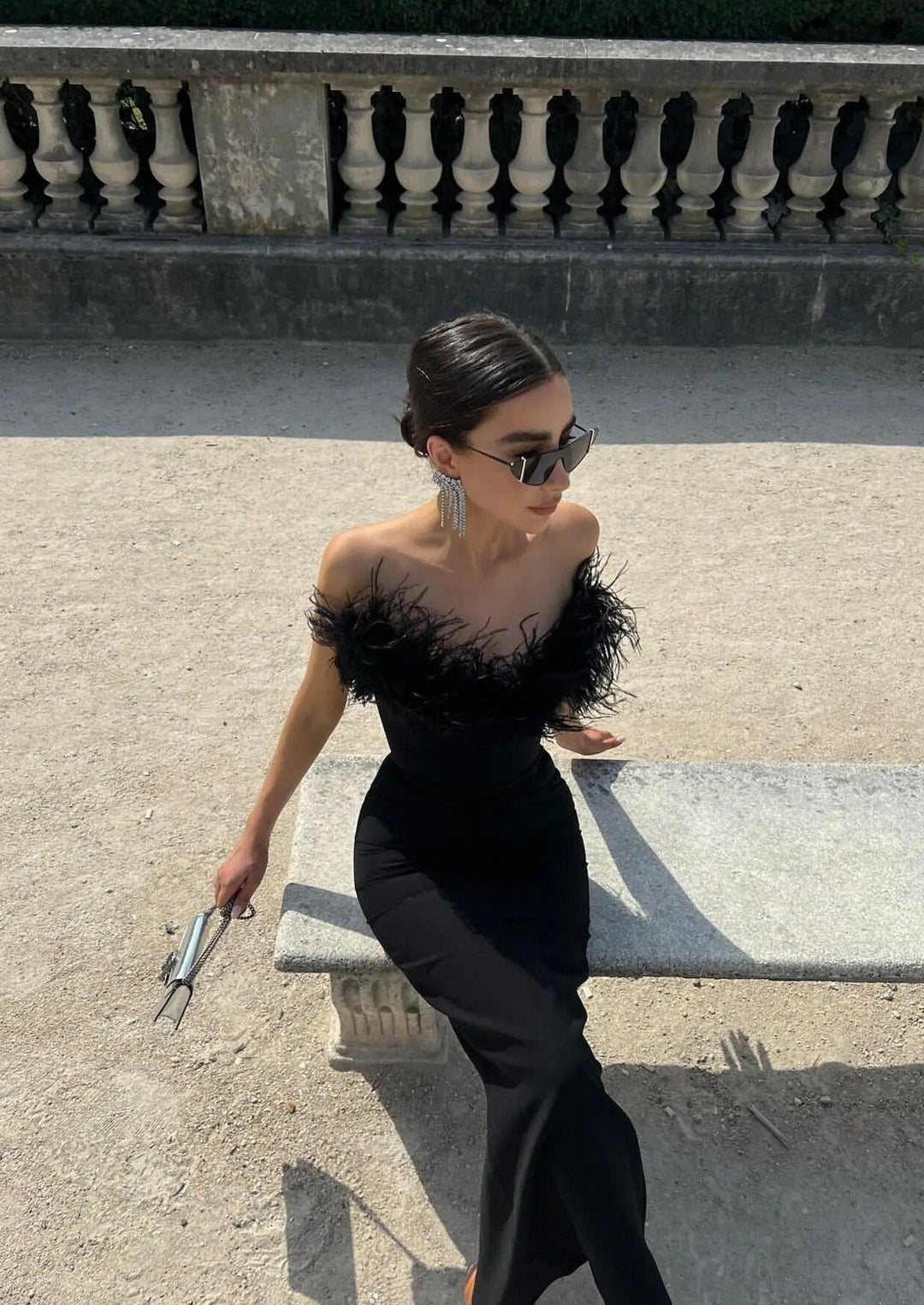 Jovie - Luxurious Feather Dress