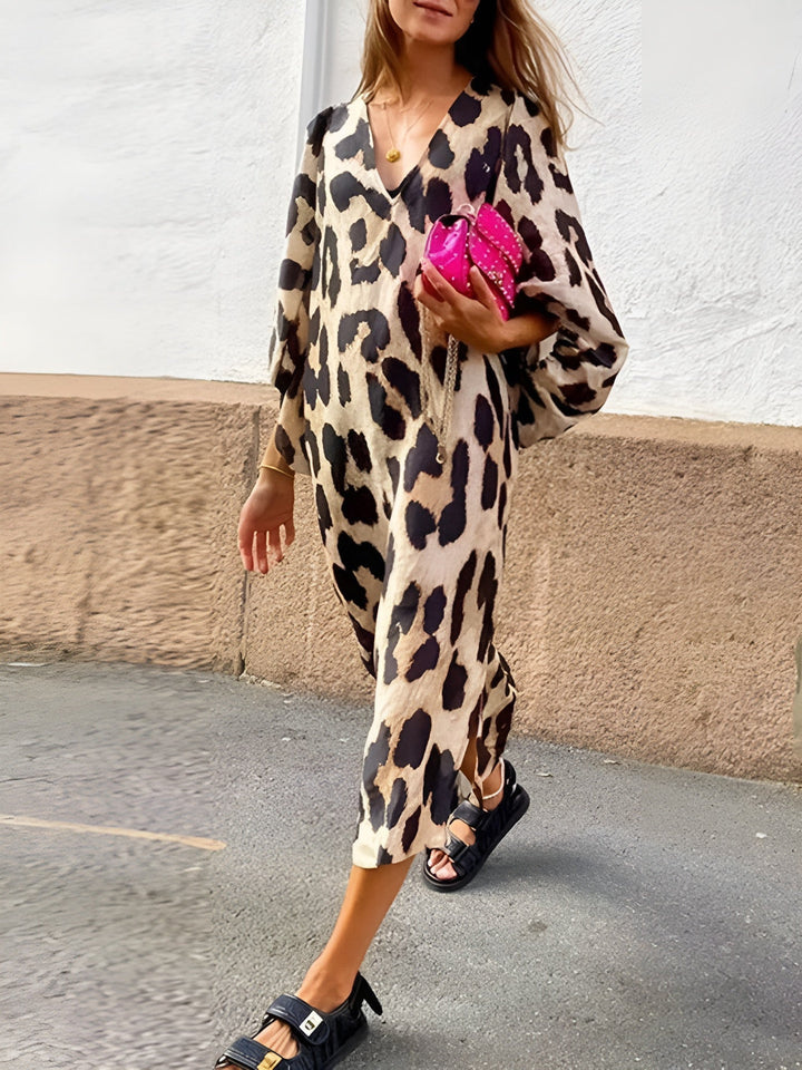 Zephina - Bold and Elegant Leopard Dress