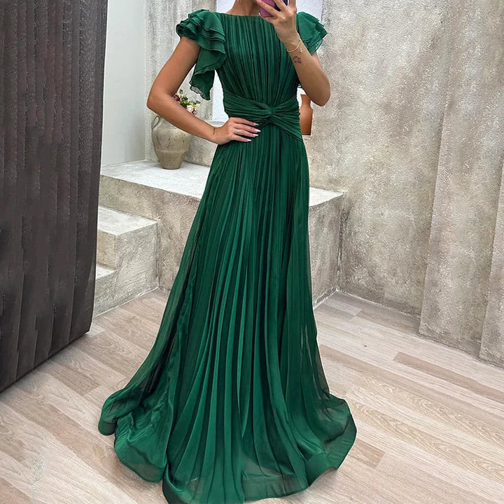 Katriel - Pleated Evening Gown