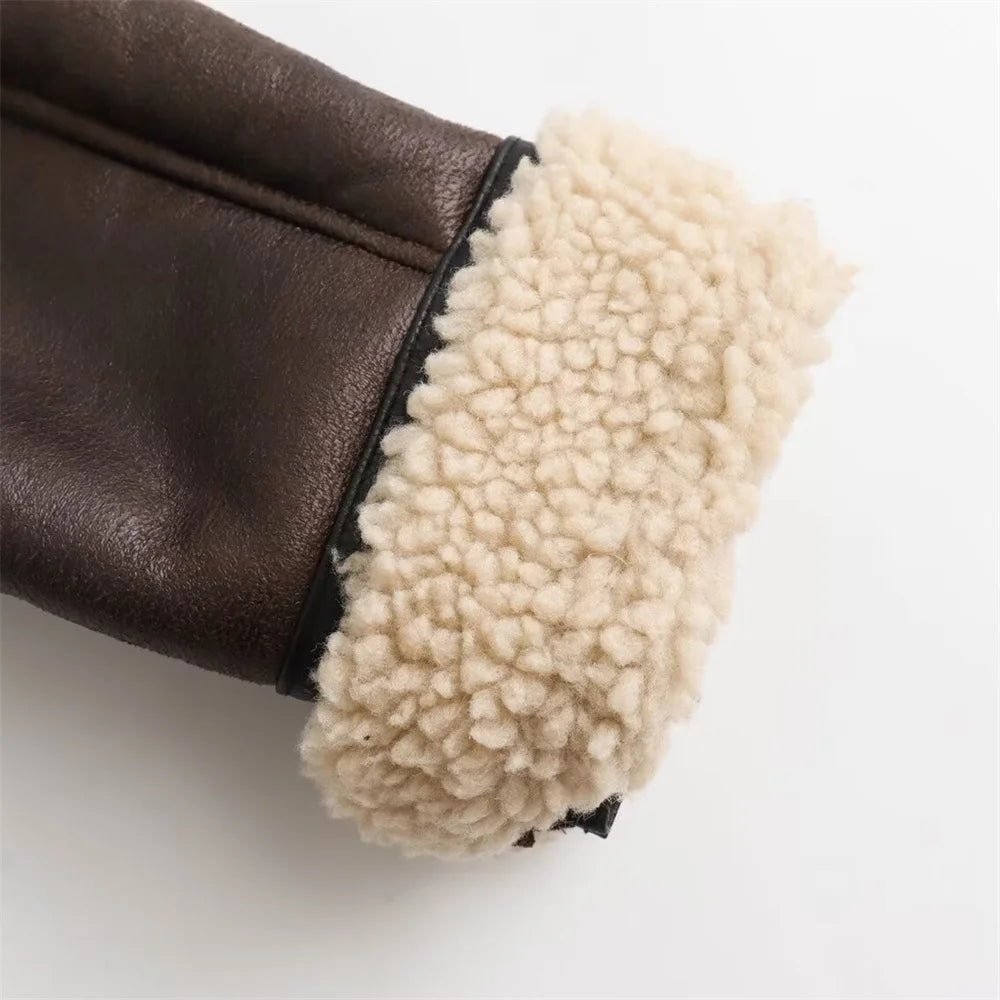 Fenella -  Casual Women's Wear Flip Collar Fur