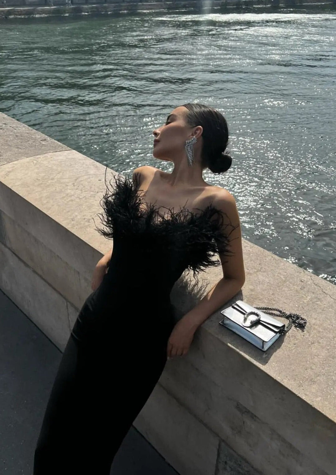 Jovie - Luxurious Feather Dress