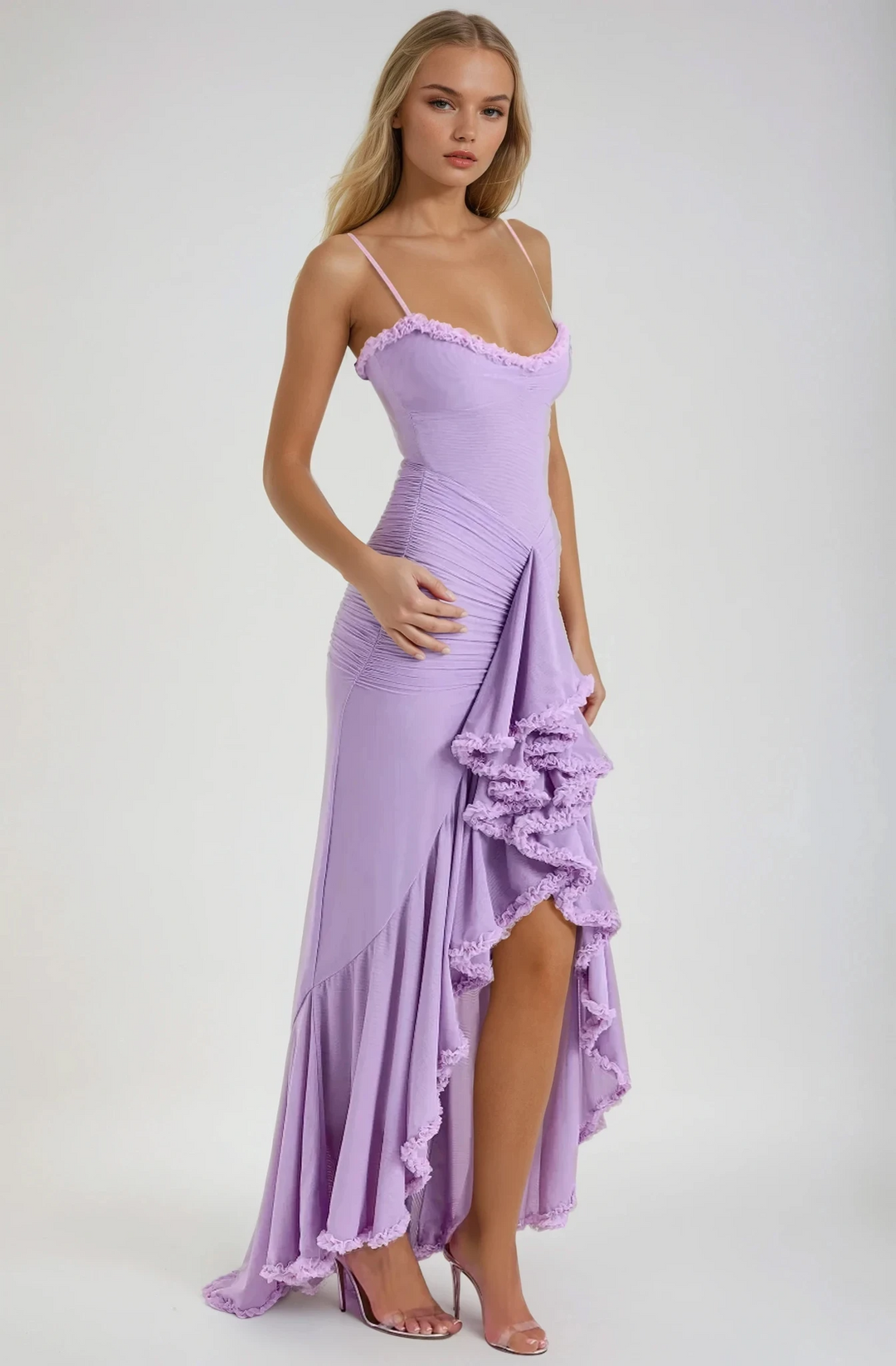 Goldie - Charming Ruffled Gown