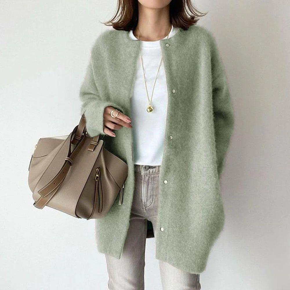 Evangeline - Chic and Comfortable Woolen Jacket for Women