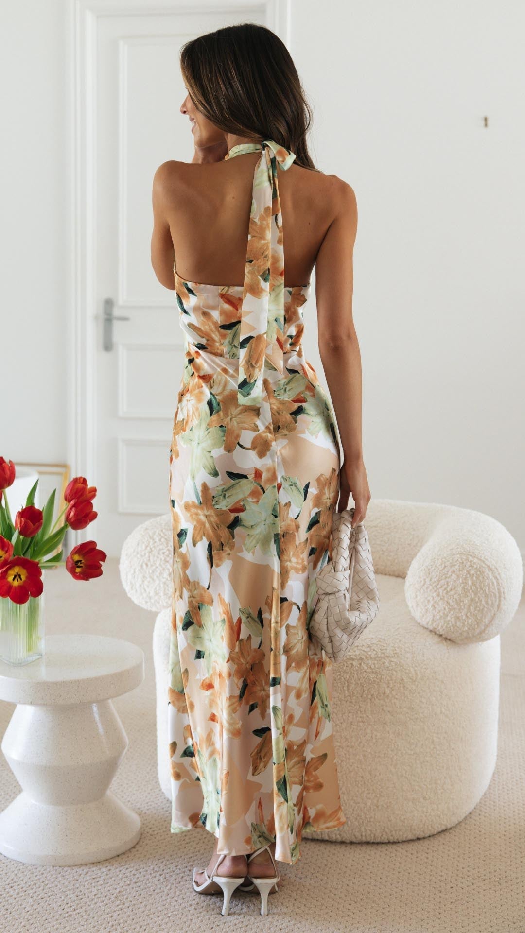 Ianthe - Floral Halter Maxi Dress