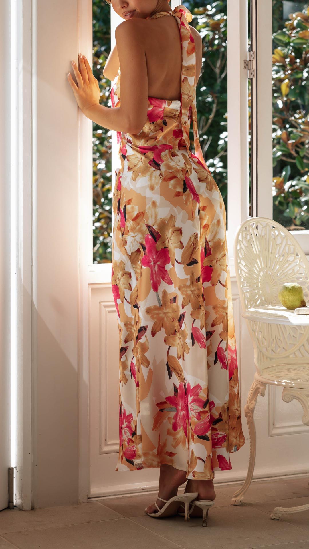 Ianthe - Floral Halter Maxi Dress