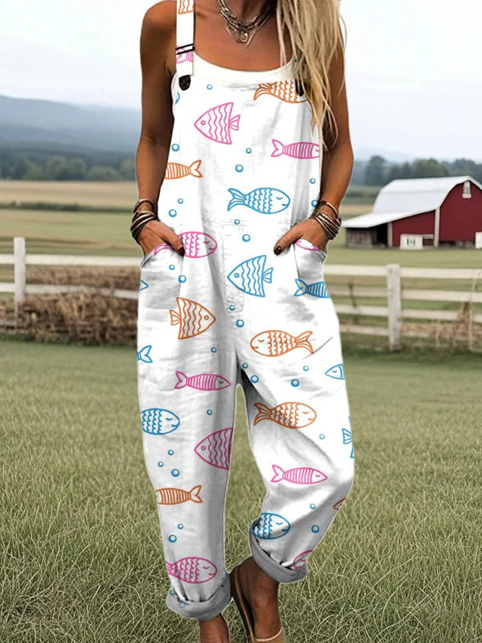Caelira - Ocean Whimsy Jumpsuit