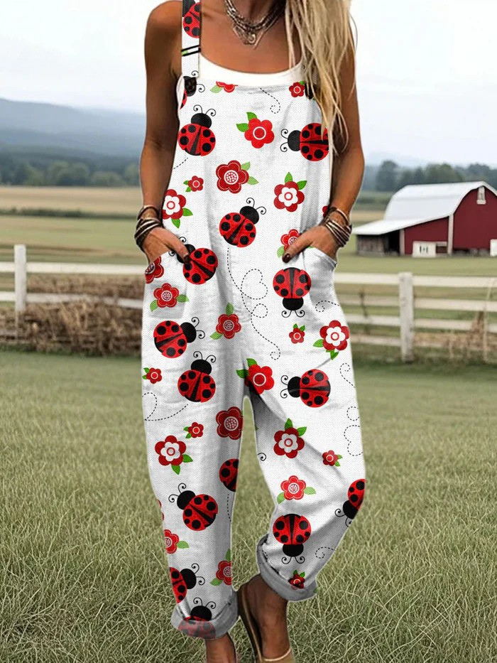 Lyris - Ladybug Lane Jumpsuit