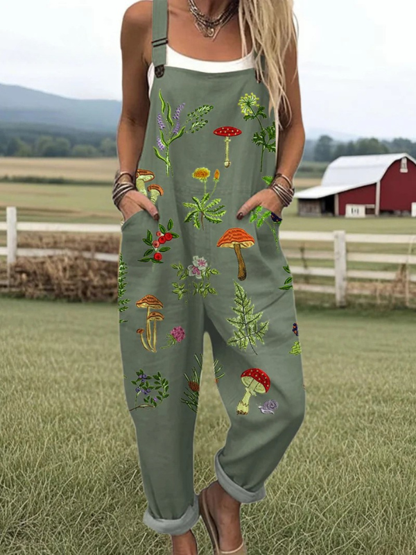 Thalisse - Nature Inspired Embroidery Jumpsuit