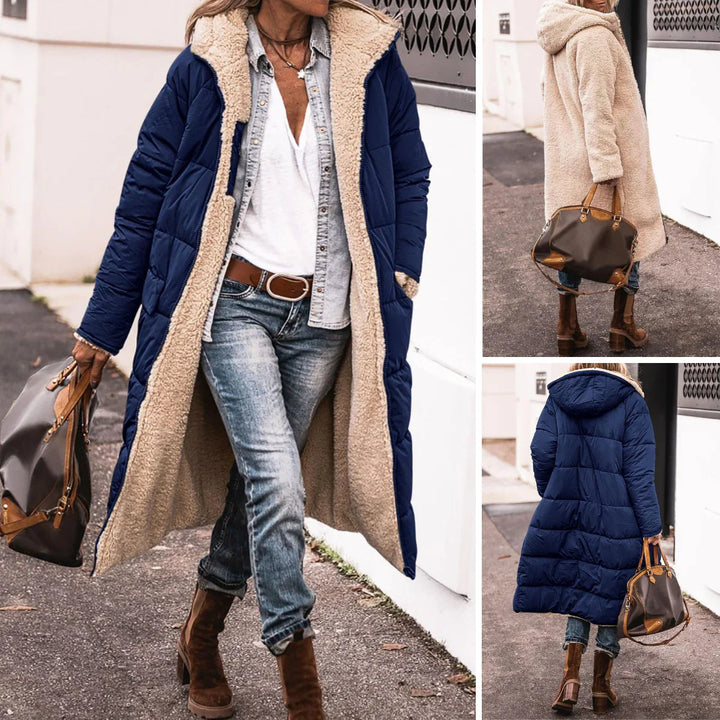 Percival - Longline Sherpa-Lined Puffer Coat