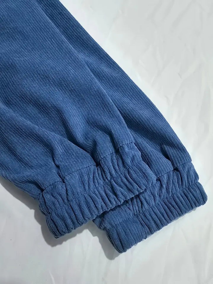 Maelis -  Women's ribbed jacket with zipper and straight fit