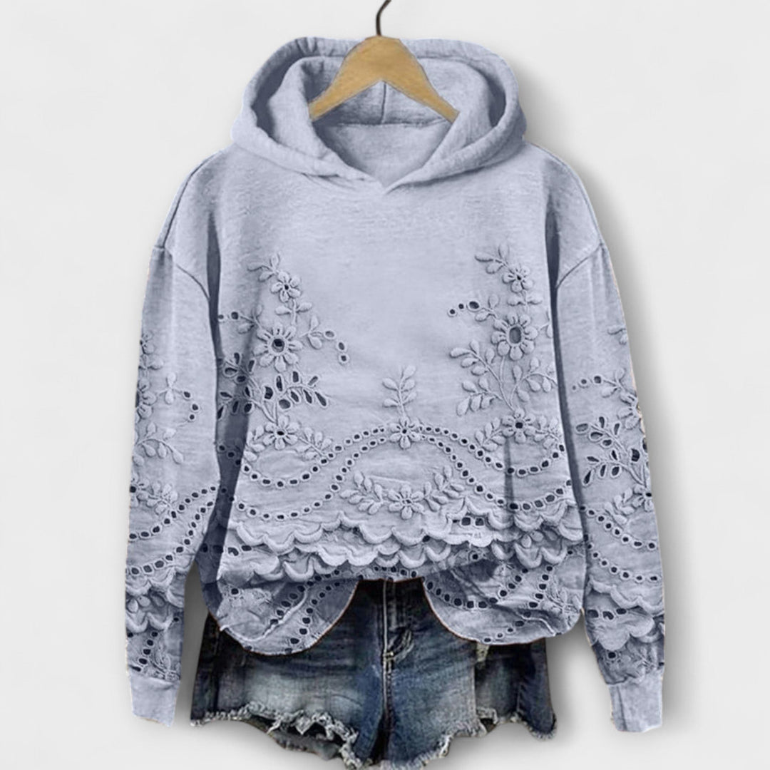 Kyra – Vintage Hoodie Mit Blumenprint